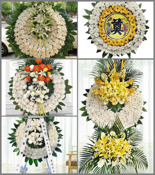 广东东莞市茶山镇冲美村花圈速递